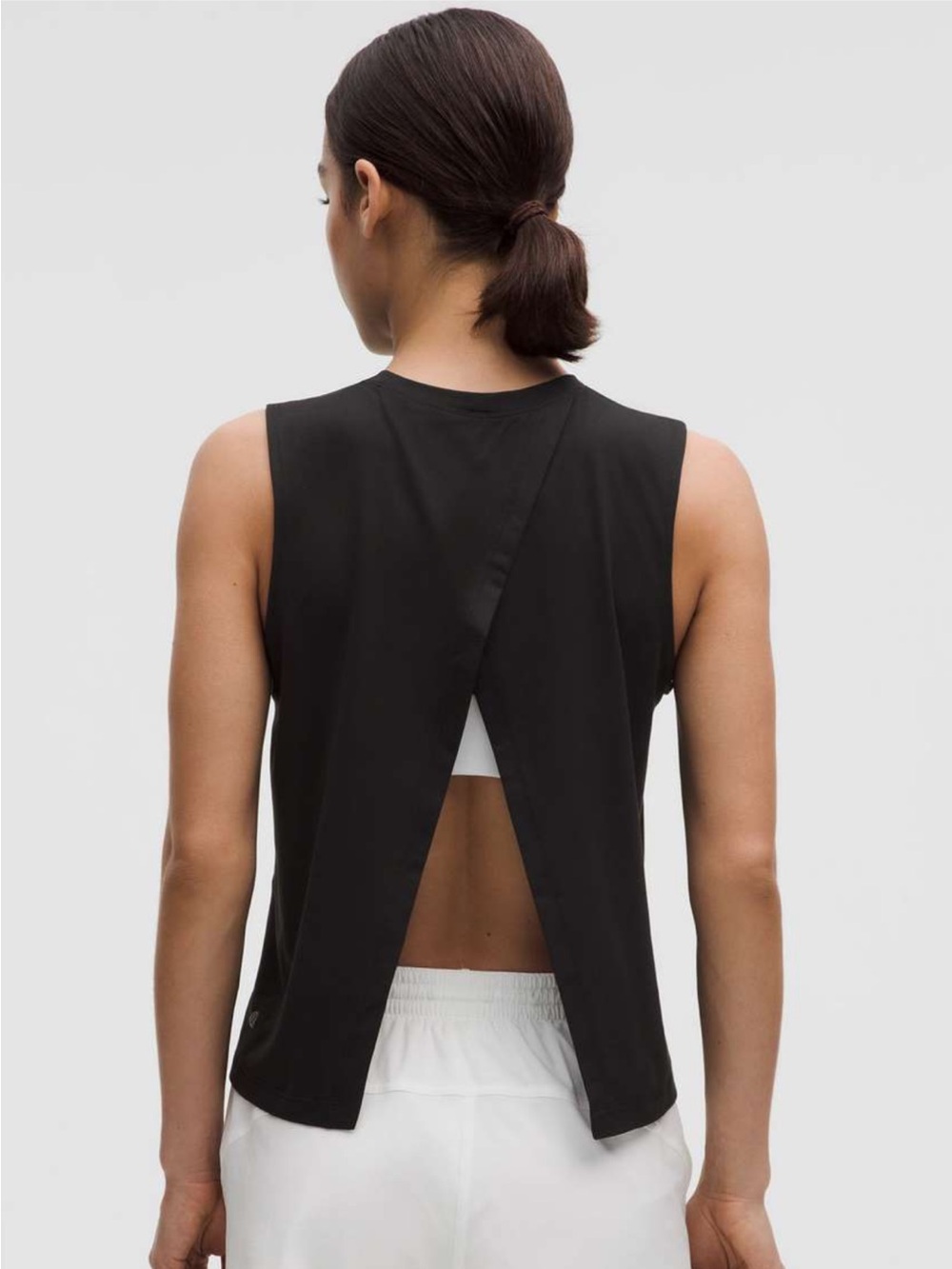 NWT!🍋🍋Lululemon Pace Crush Cross-Back Graphic Tank Top🍋🍋. Large. Color Black.